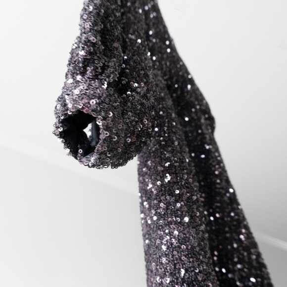 & Other Stories Sequin Wrap Mini Dress - Picture 8 of 11